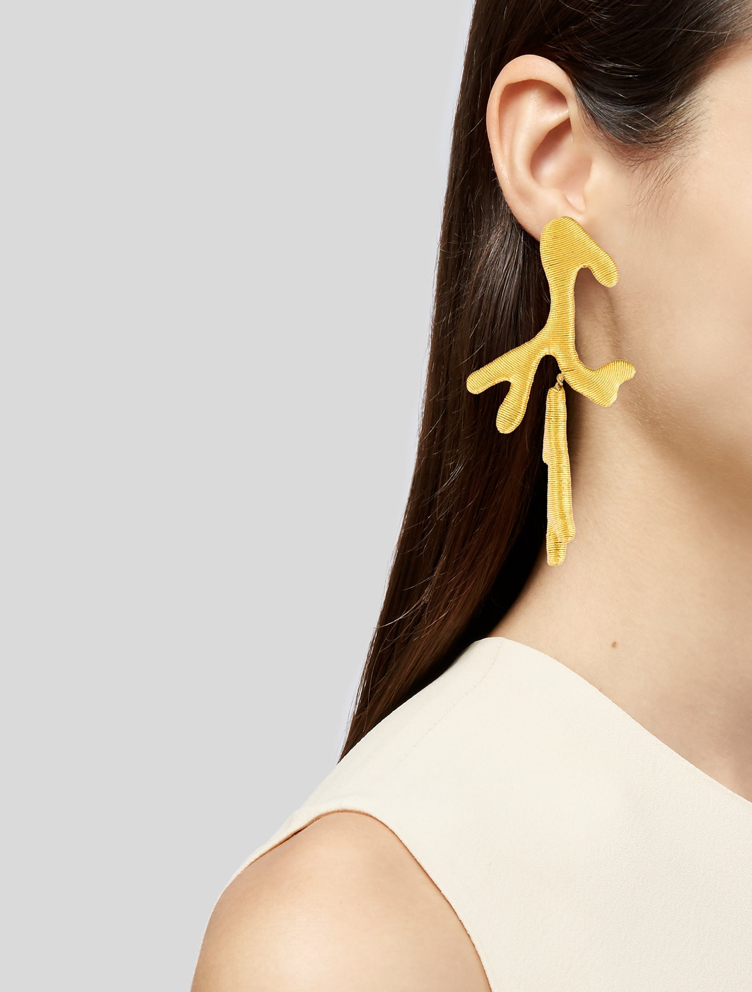 Rebecca de Ravenel x AQUAZZURA Silk Cord Coraline Clip-On Earrings