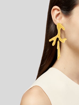 Rebecca de Ravenel x AQUAZZURA Silk Cord Coraline Clip-On Earrings