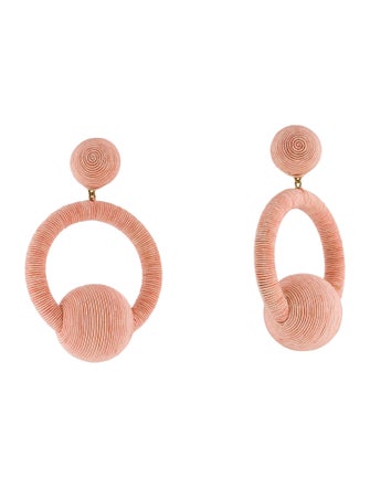 Rebecca de Ravenel Cord La La Hoop Clip-On Earrings