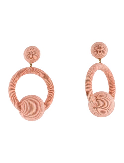 Rebecca de Ravenel Cord La La Hoop Clip-On Earrings