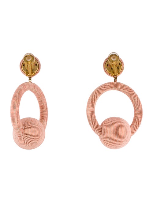 Rebecca de Ravenel Cord La La Hoop Clip-On Earrings