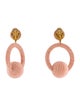 Rebecca de Ravenel Cord La La Hoop Clip-On Earrings