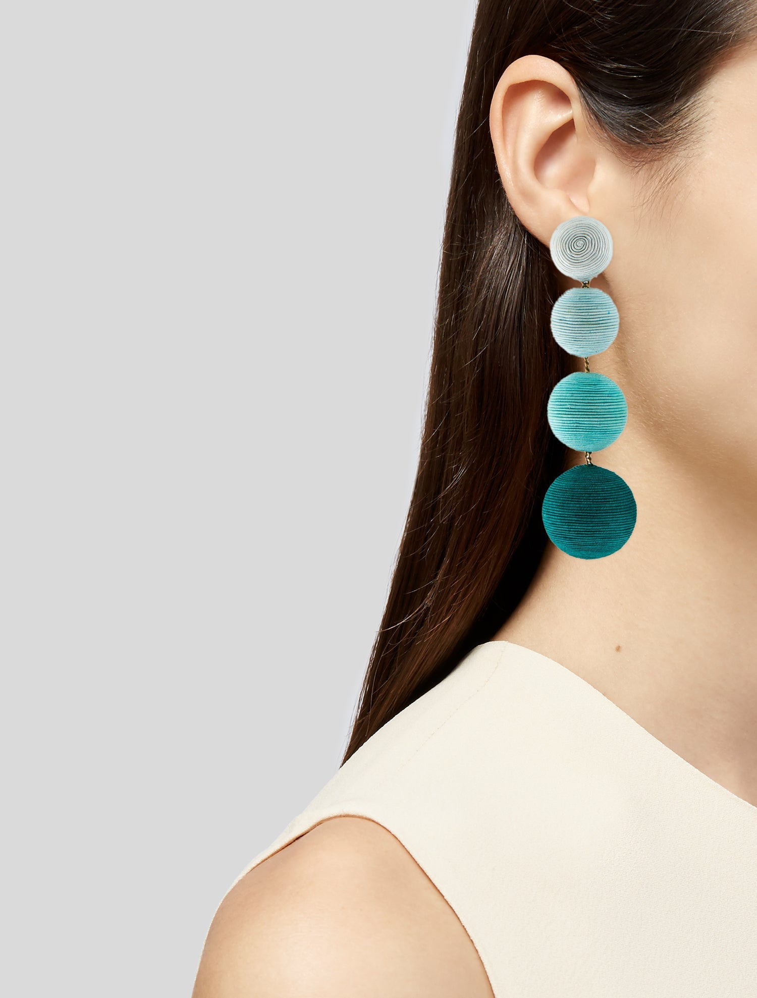 Rebecca de Ravenel Cord & Ball Drop Earrings