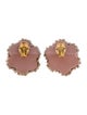 Rebecca de Ravenel Crystal Flower Clip-On Earrings