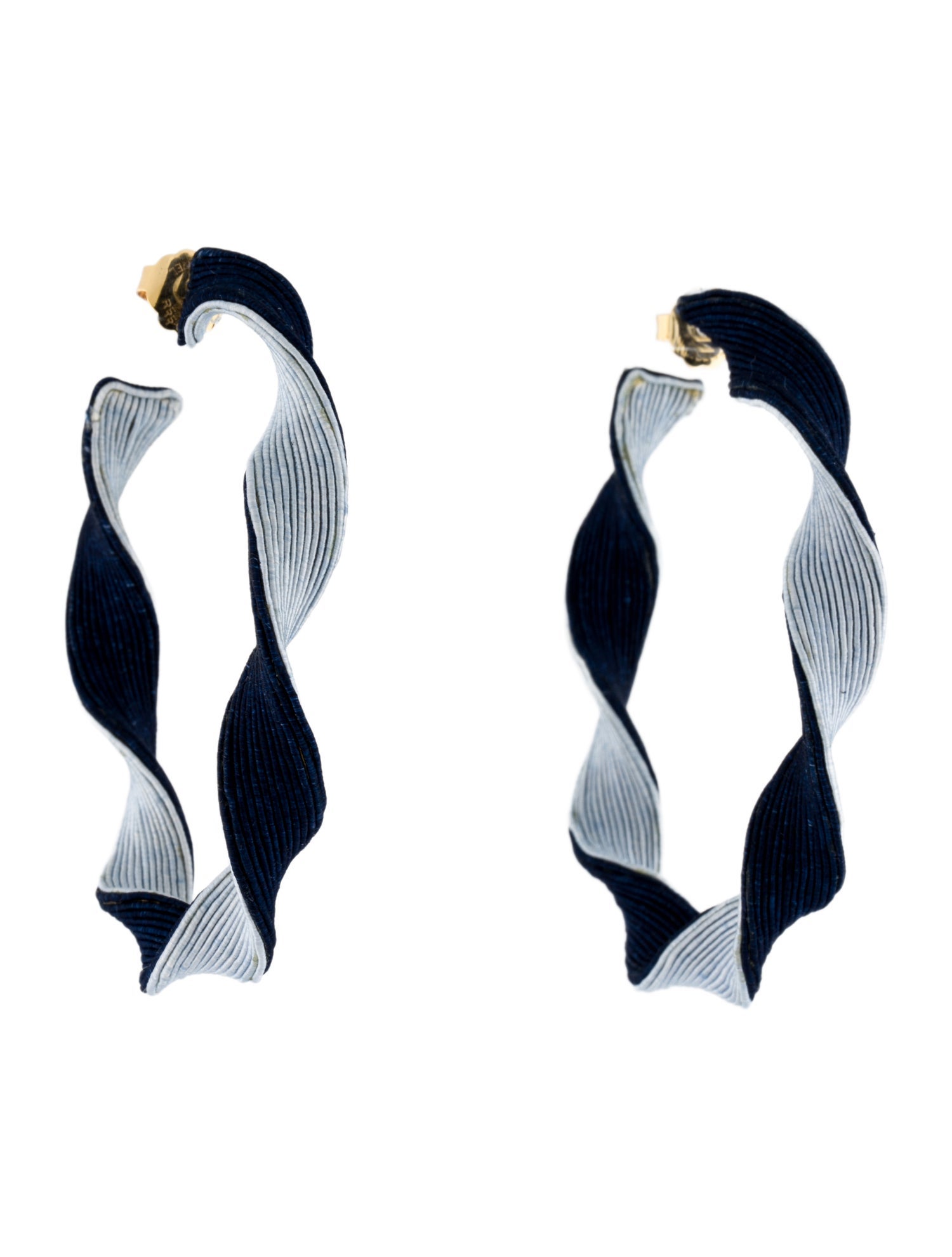 Rebecca de Ravenel Cord Penelope Hoop Earrings