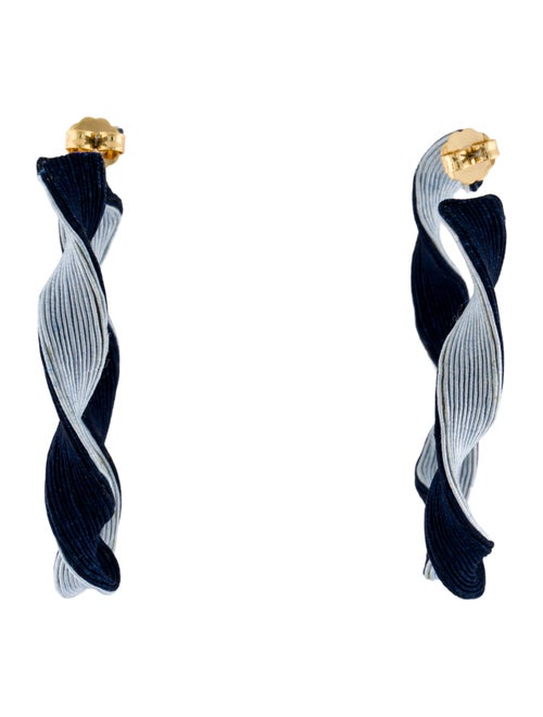 Rebecca de Ravenel Cord Penelope Hoop Earrings