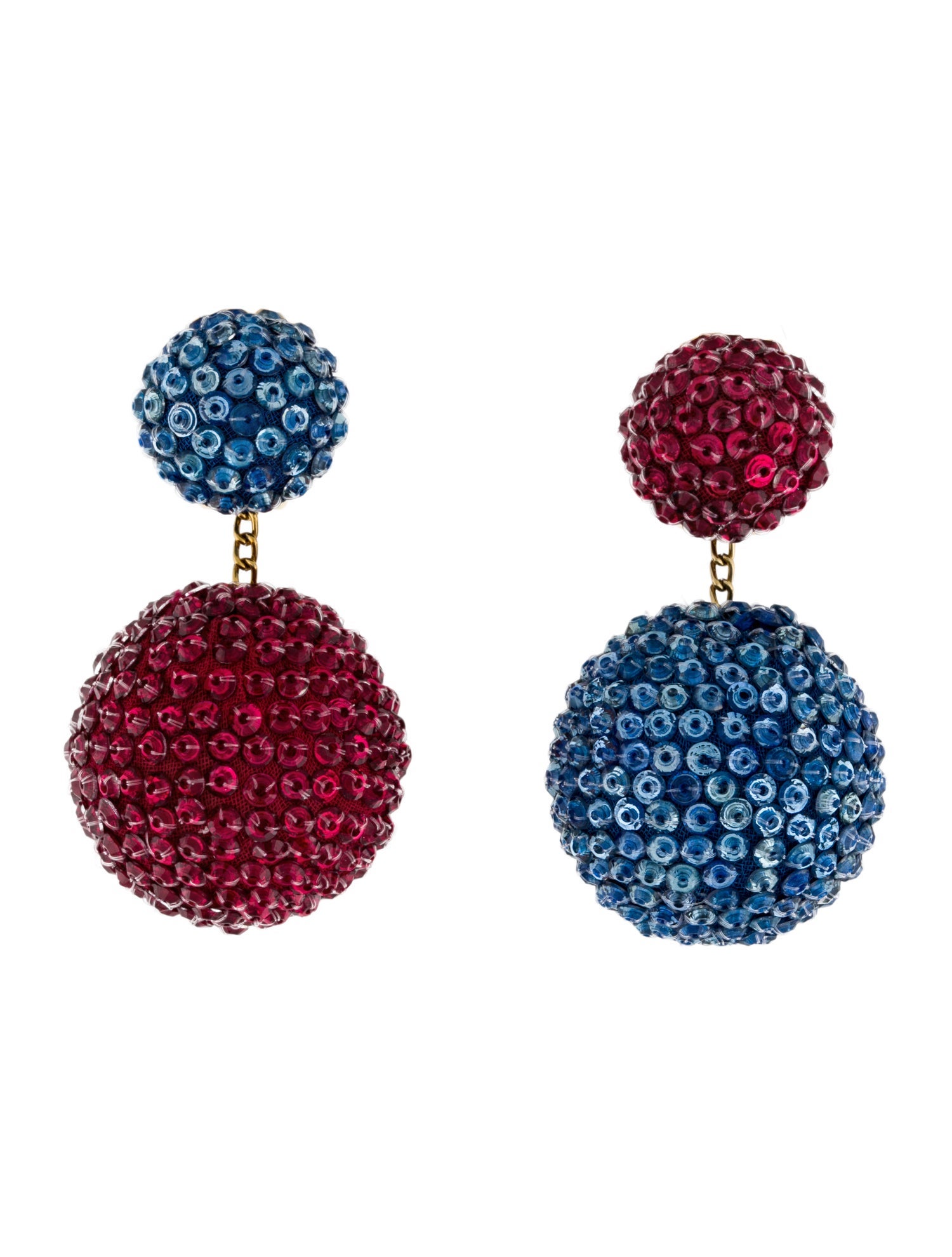 Rebecca de Ravenel Classic 2 Drop Beaded Clip-On Drop Earrings