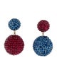 Rebecca de Ravenel Classic 2 Drop Beaded Clip-On Drop Earrings
