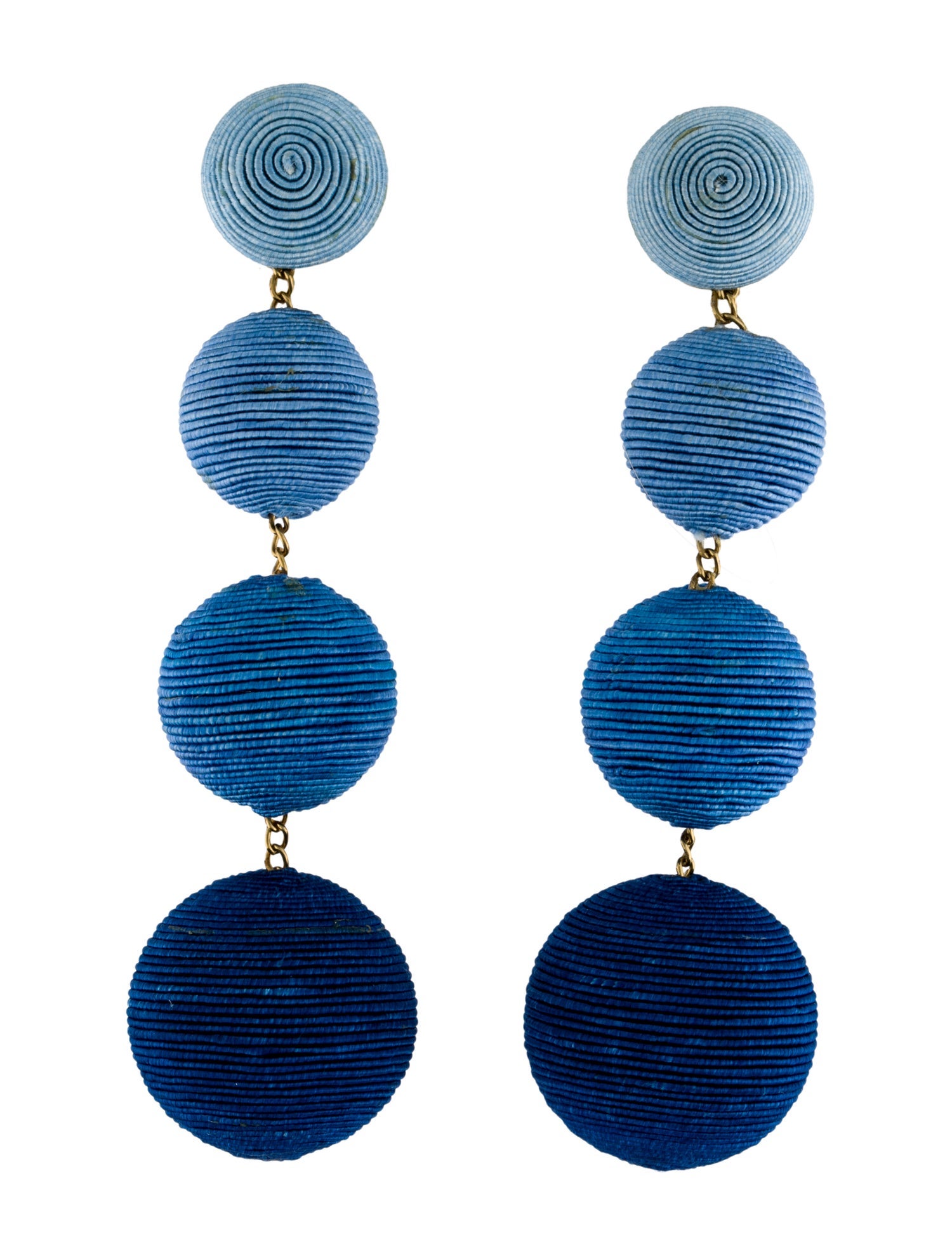 Rebecca de Ravenel Cord Classic 4 Drop Clip-On Earrings