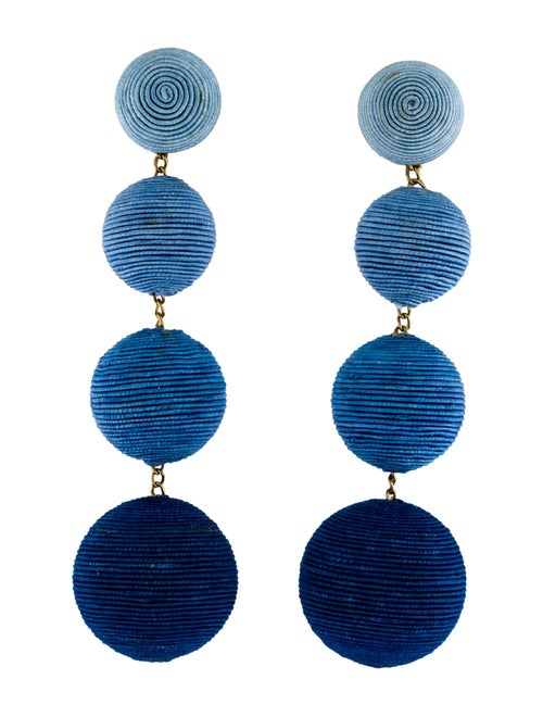 Rebecca de Ravenel Cord Classic 4 Drop Clip-On Earrings