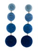 Rebecca de Ravenel Cord Classic 4 Drop Clip-On Earrings