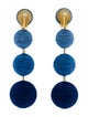 Rebecca de Ravenel Cord Classic 4 Drop Clip-On Earrings