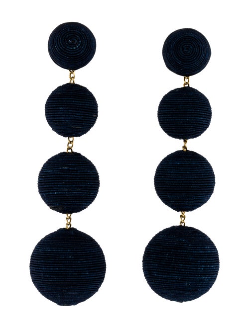 Rebecca de Ravenel Cord Classic 4 Drop Clip-On Earrings
