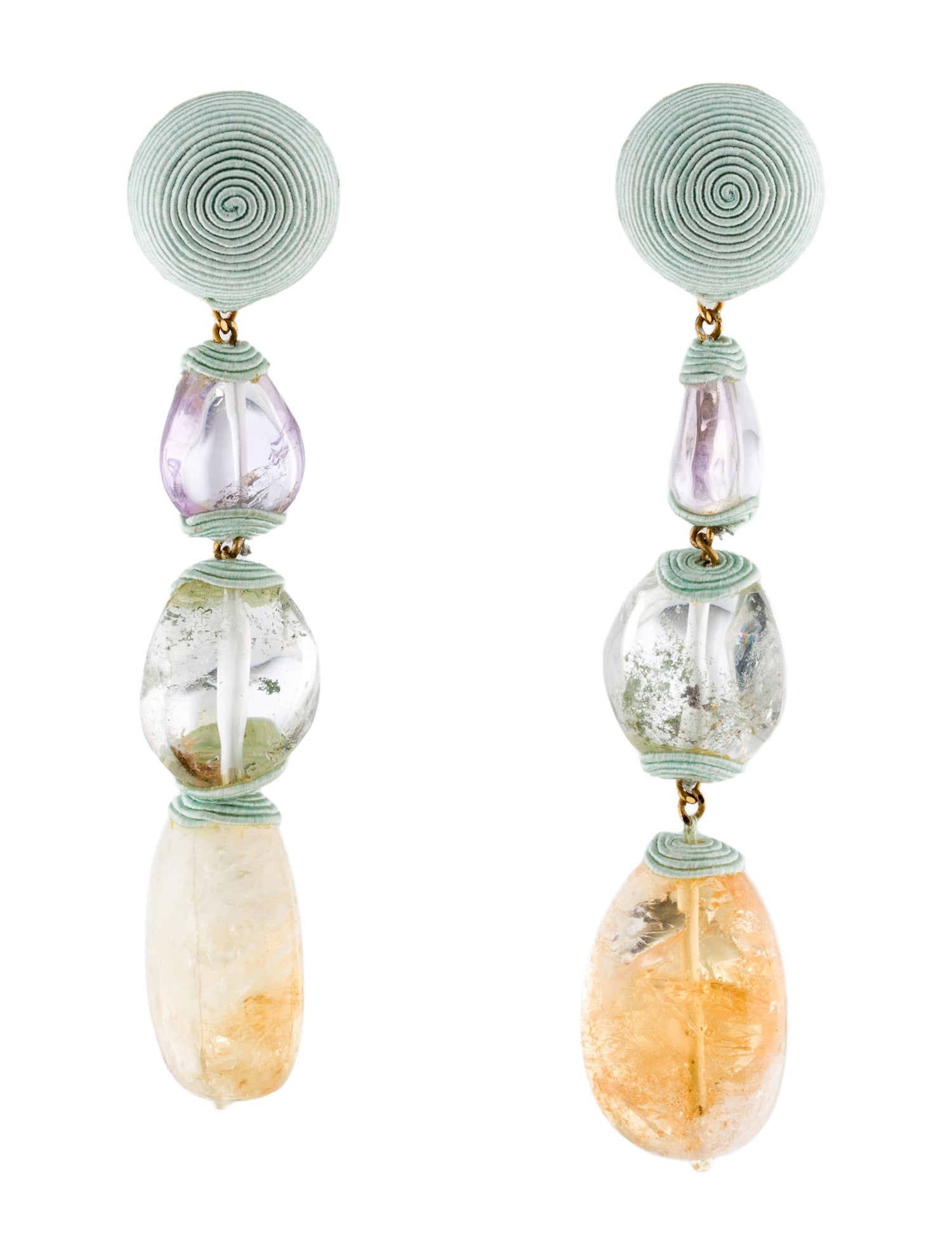 Rebecca de Ravenel Clip-on Drop Earrings