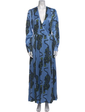 Rebecca de Ravenel Silk Long Dress