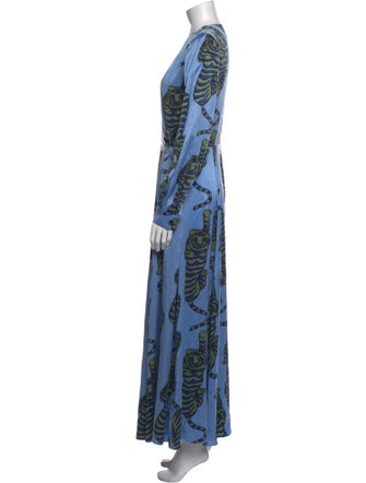 Rebecca de Ravenel Silk Long Dress