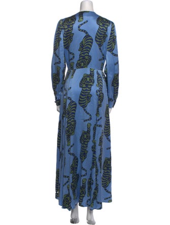 Rebecca de Ravenel Silk Long Dress