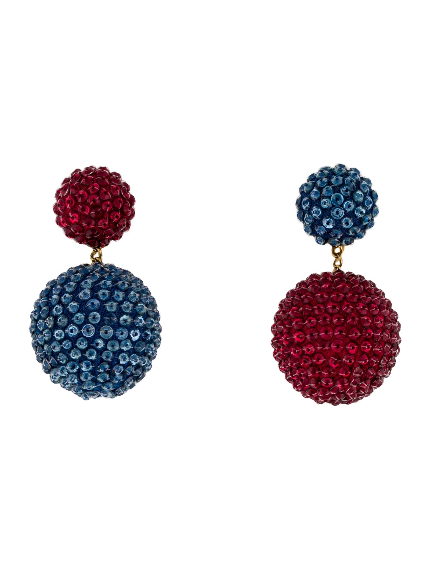 Rebecca de Ravenel Sequin Drop Clip-On Earrings