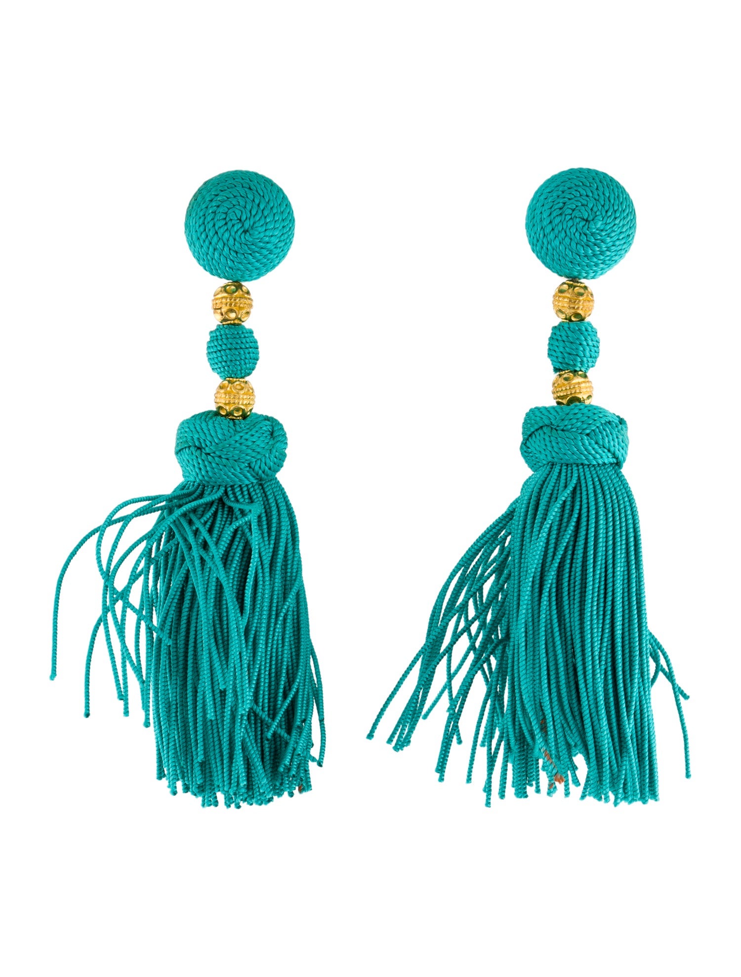 Rebecca de Ravenel Silk Cord Tassel Earrings