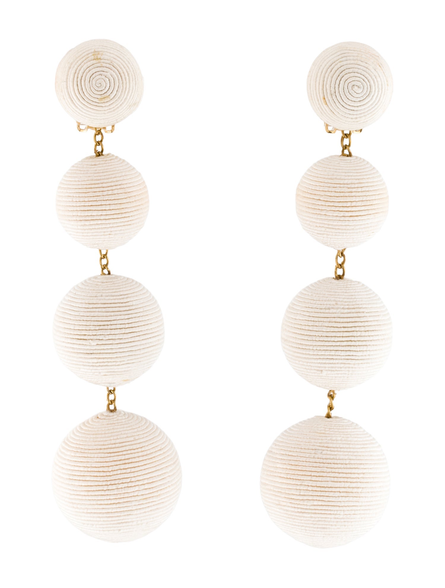 Rebecca de Ravenel Silk Cord Classic 4 Drop Earrings