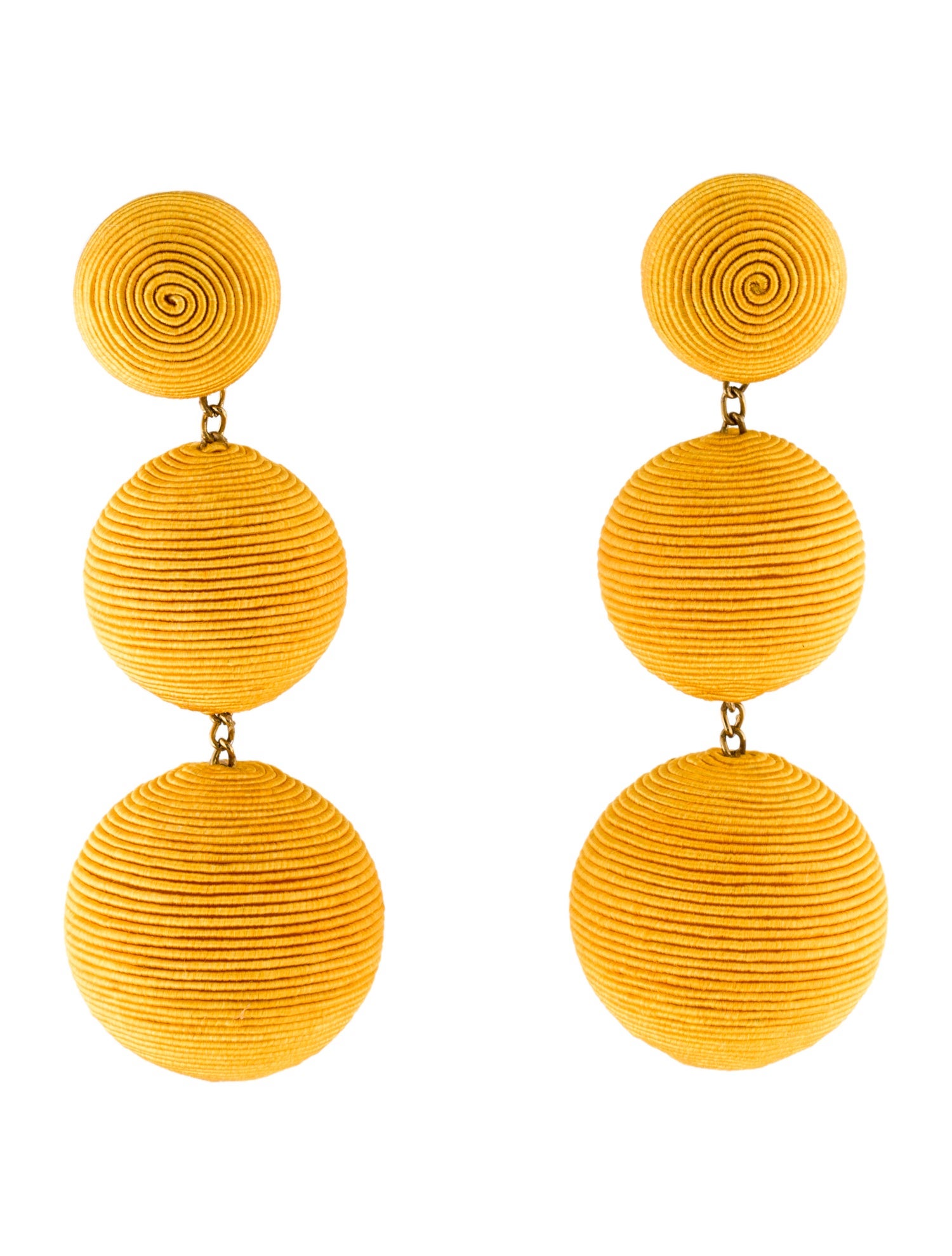 Rebecca de Ravenel Silk Cord Classic Clip-On Drop Earrings