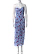 Rebecca de Ravenel Printed Long Dress