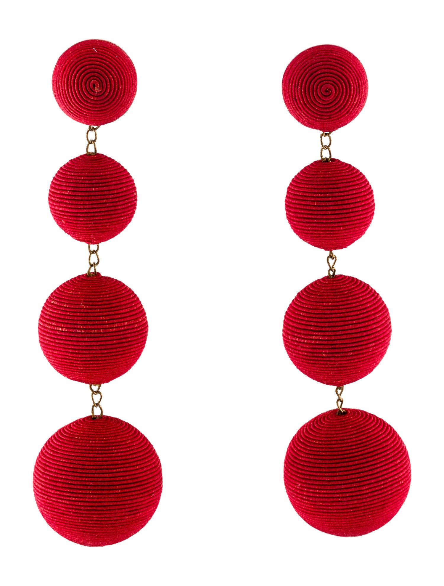 Rebecca de Ravenel Les Bon Bons Classic Four Drop Clip-On Earrings