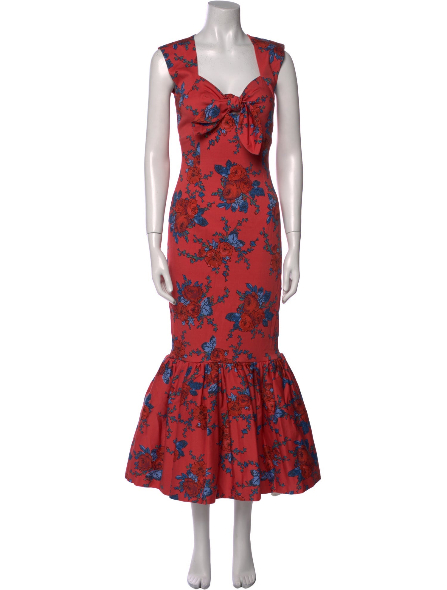 Rebecca de Ravenel Floral Print Long Dress