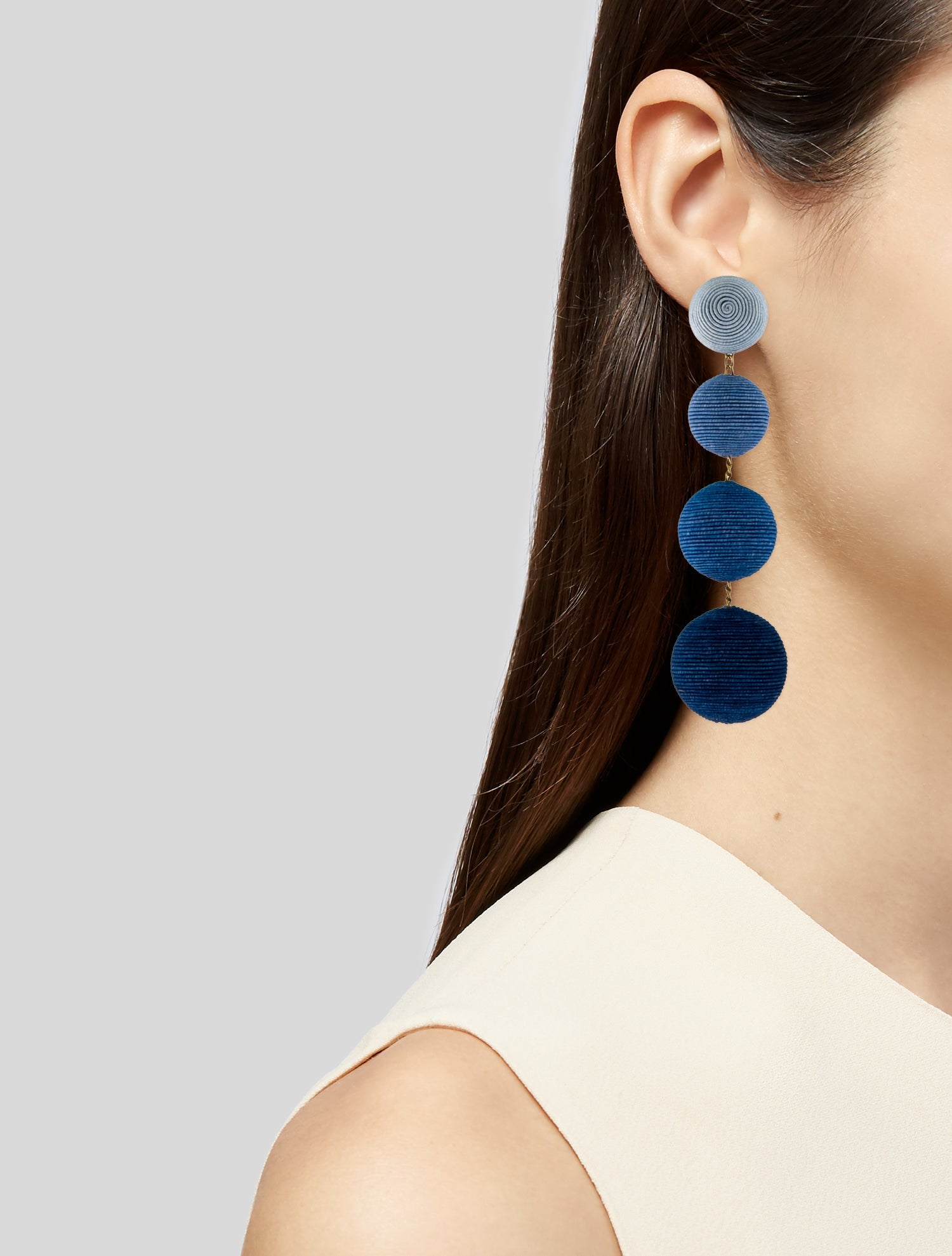 Rebecca de Ravenel Silk Cord Les Bonbons Clip-On Drop Earrings