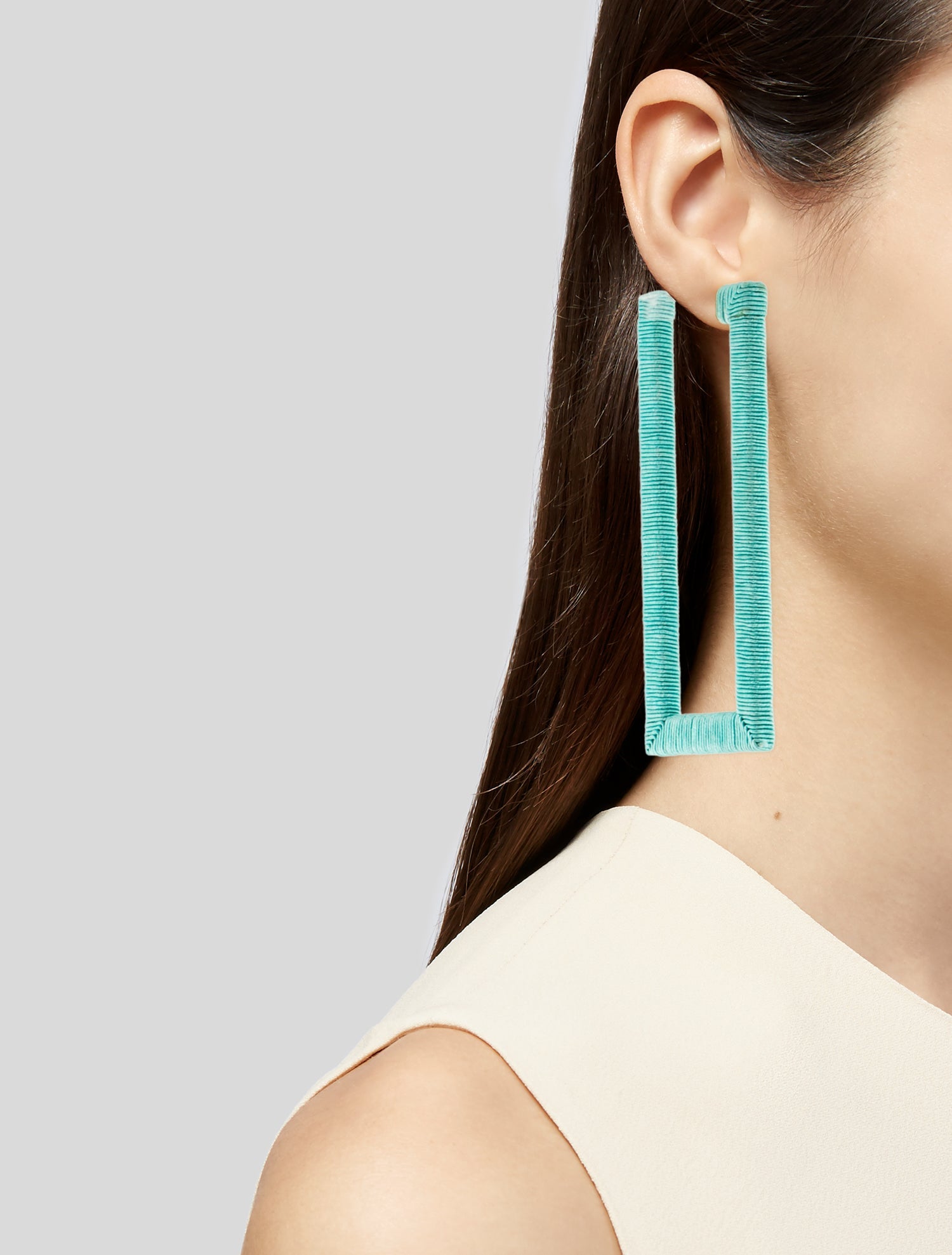 Rebecca de Ravenel Geo Hoop Earrings