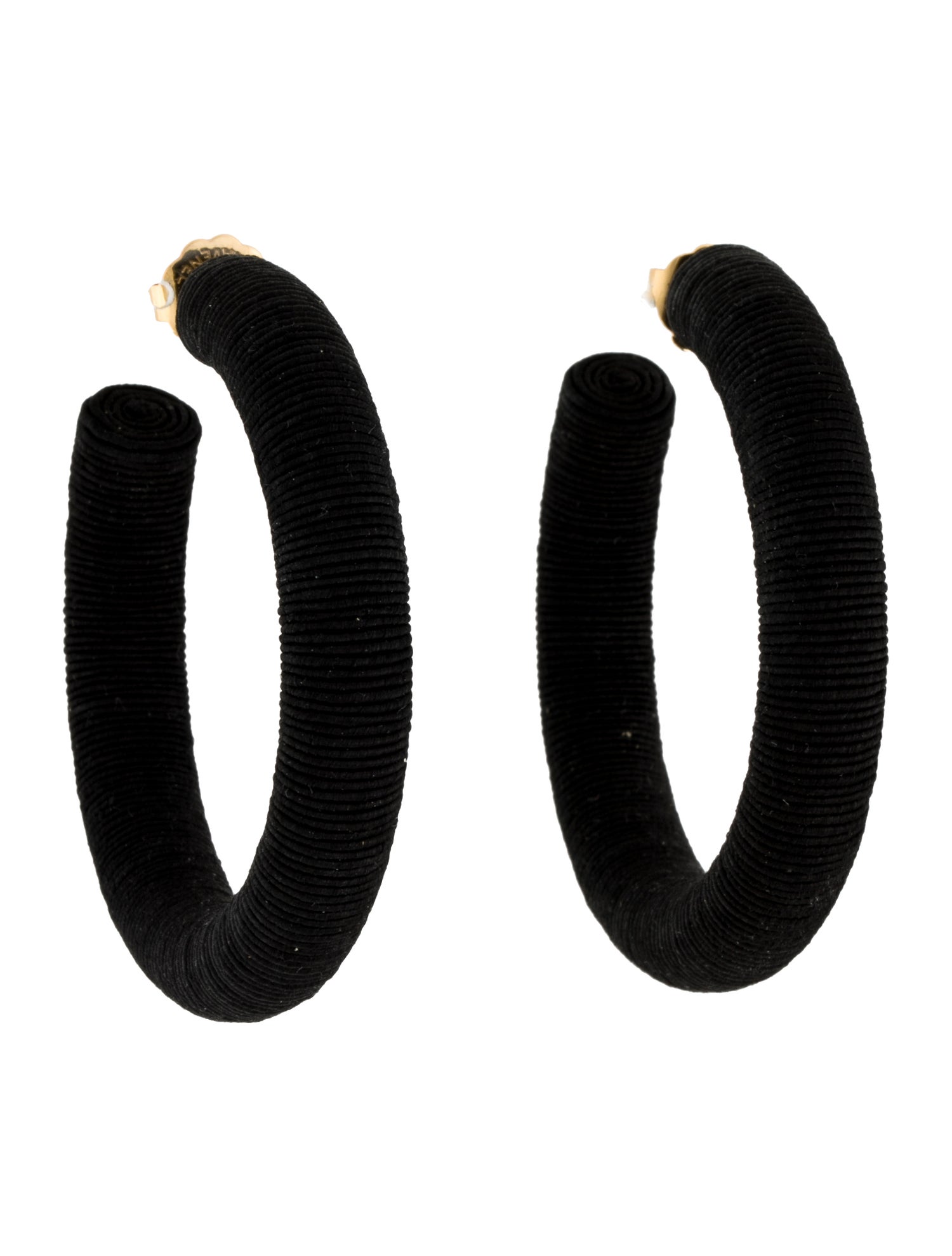 Rebecca de Ravenel Silk Cord Large Hoop Earrings