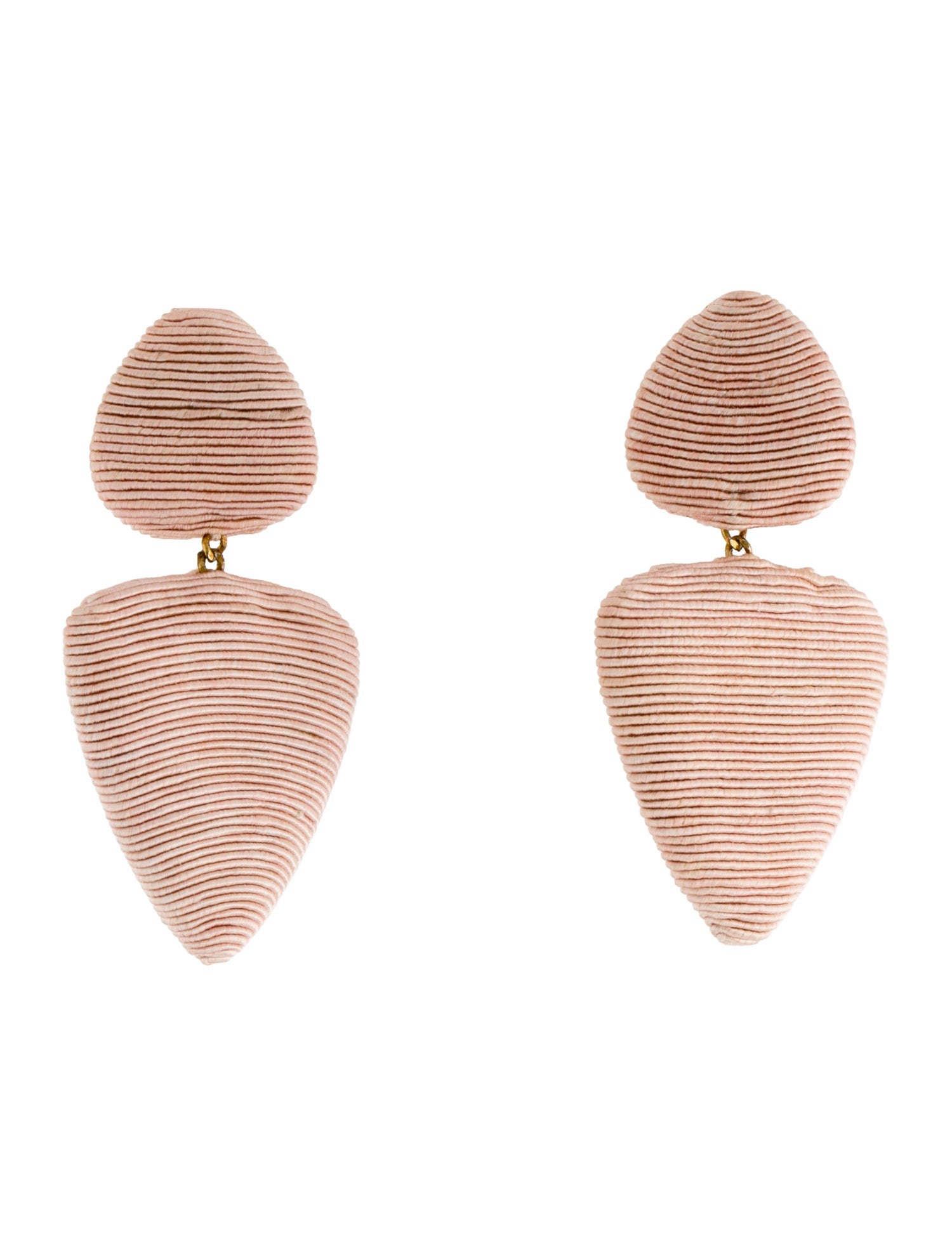 Rebecca de Ravenel Silk Crd Tahiti Clip On Drop Earrings