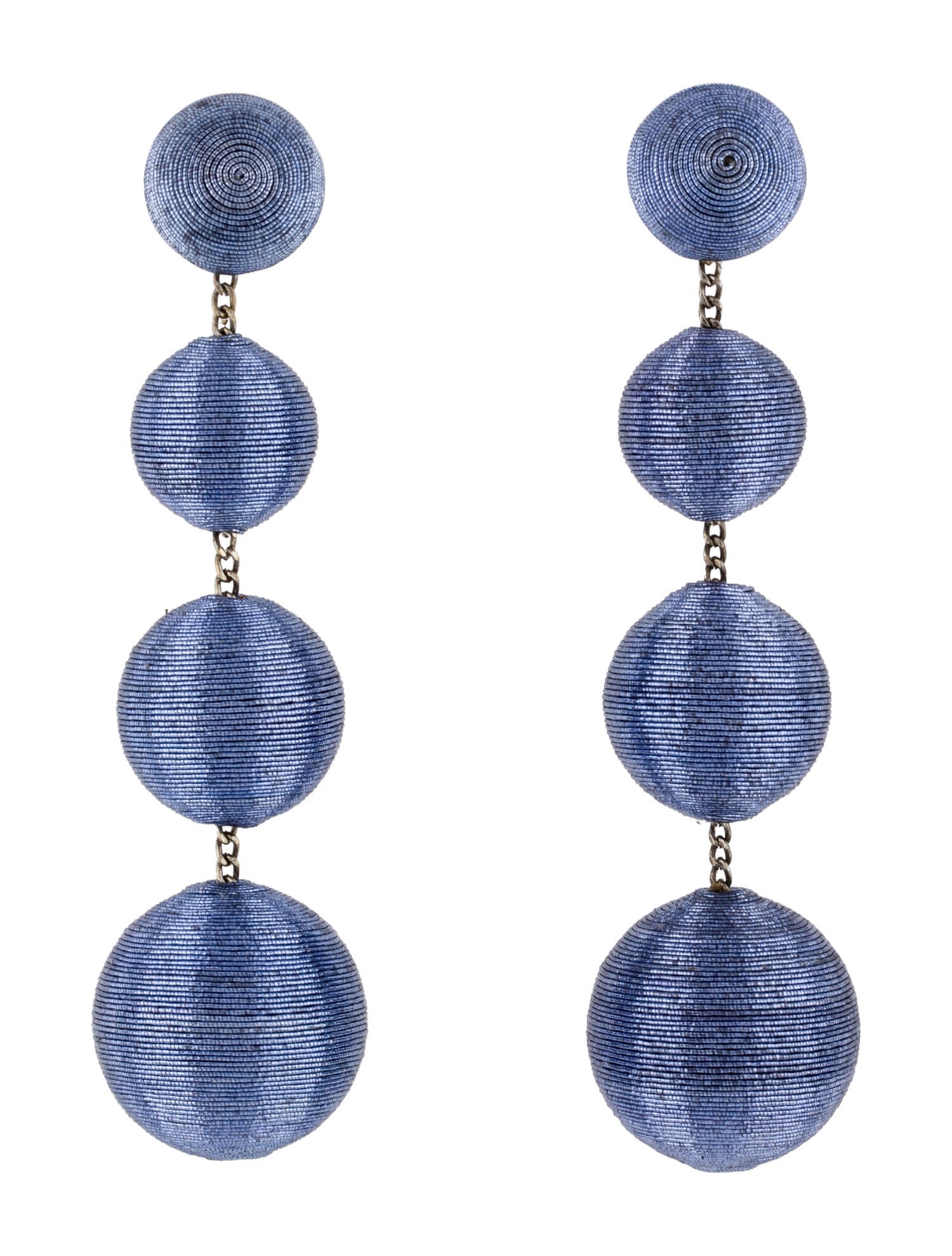 Rebecca de Ravenel Silk Cord Les Bonbons Clip-On Drop Earrings