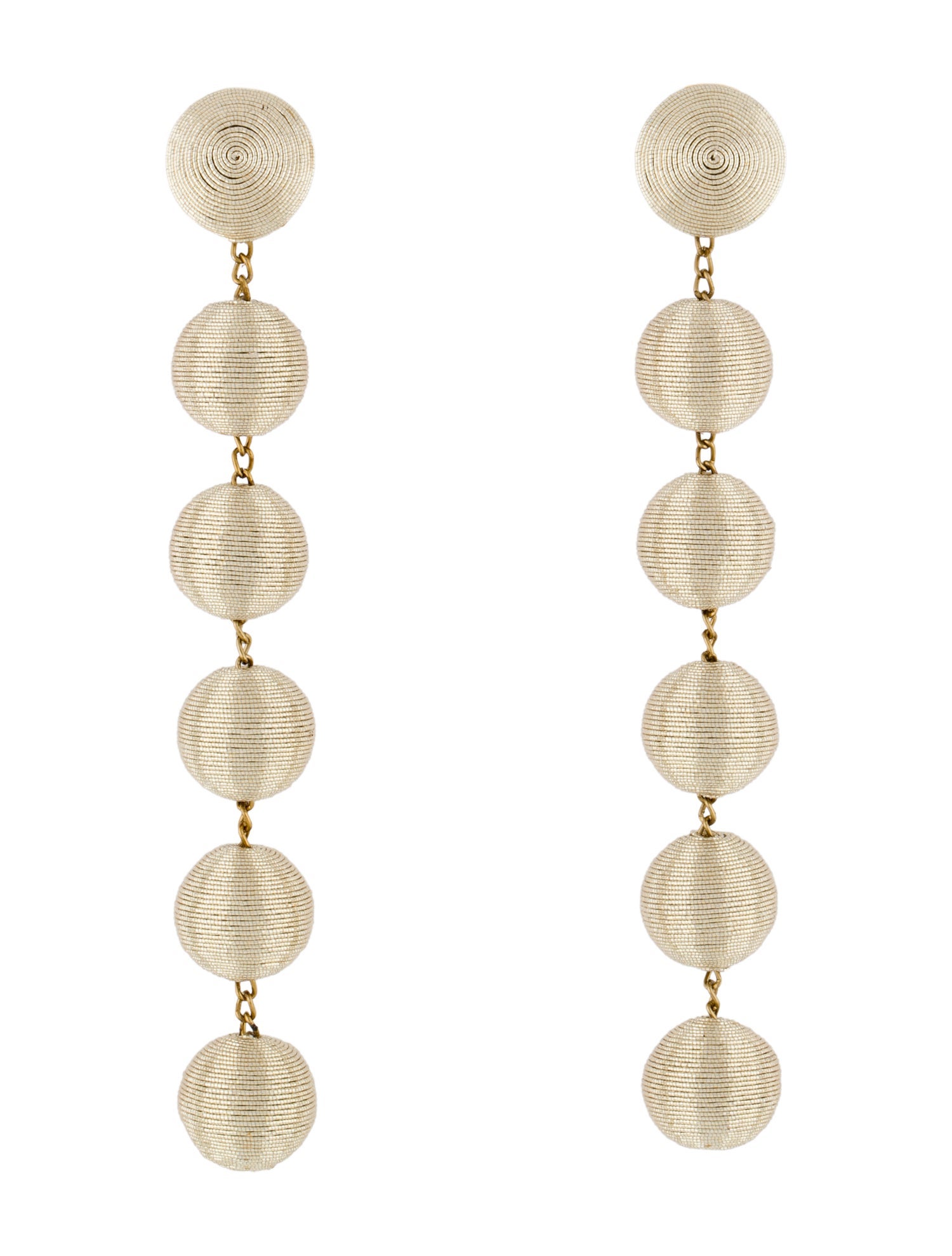 Rebecca de Ravenel Silk Cord The Shimmy Drop Earrings