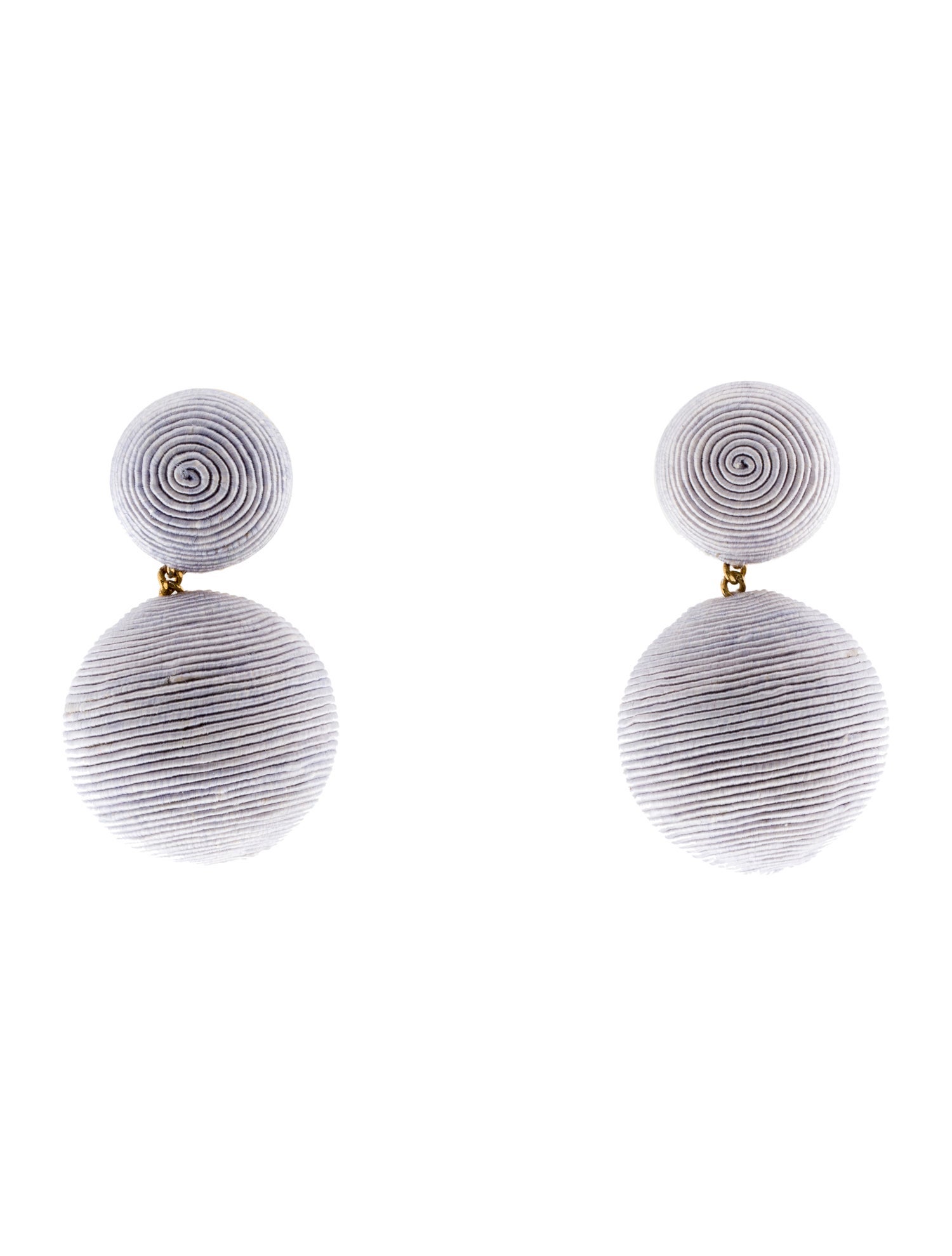 Rebecca de Ravenel Silk Cord Classic 2 Clip-On Drop Earrings