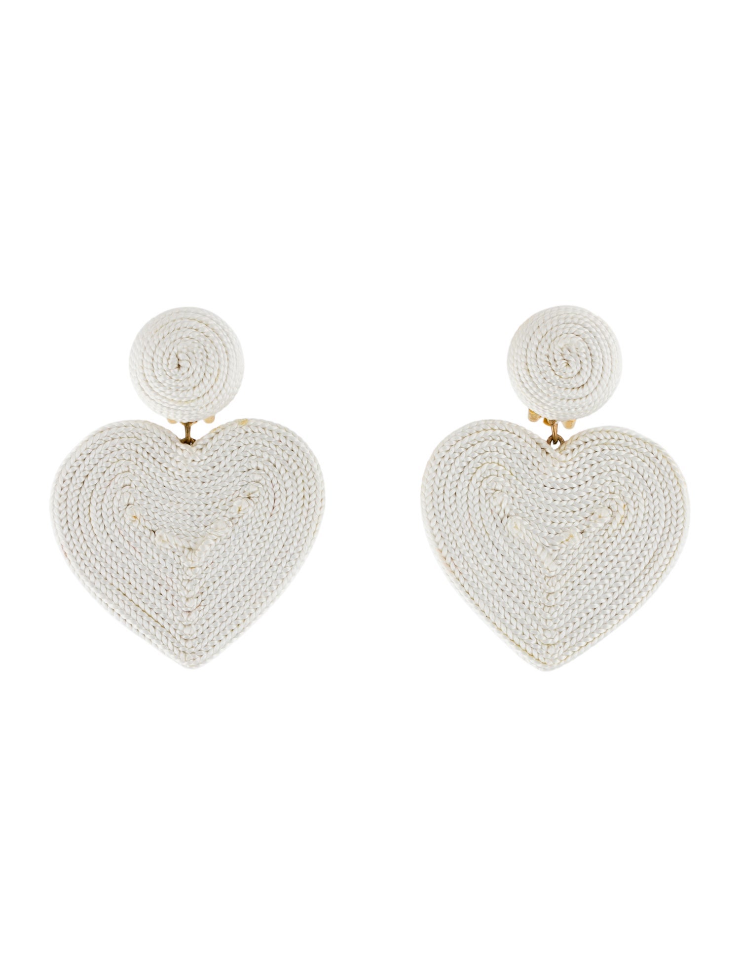 Rebecca de Ravenel Cora Heart Clip-on Drop Earrings