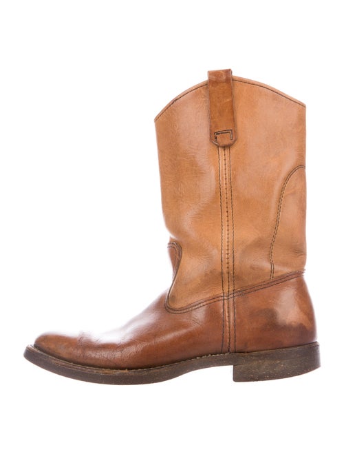 Red Wing Leather Western Boots Red