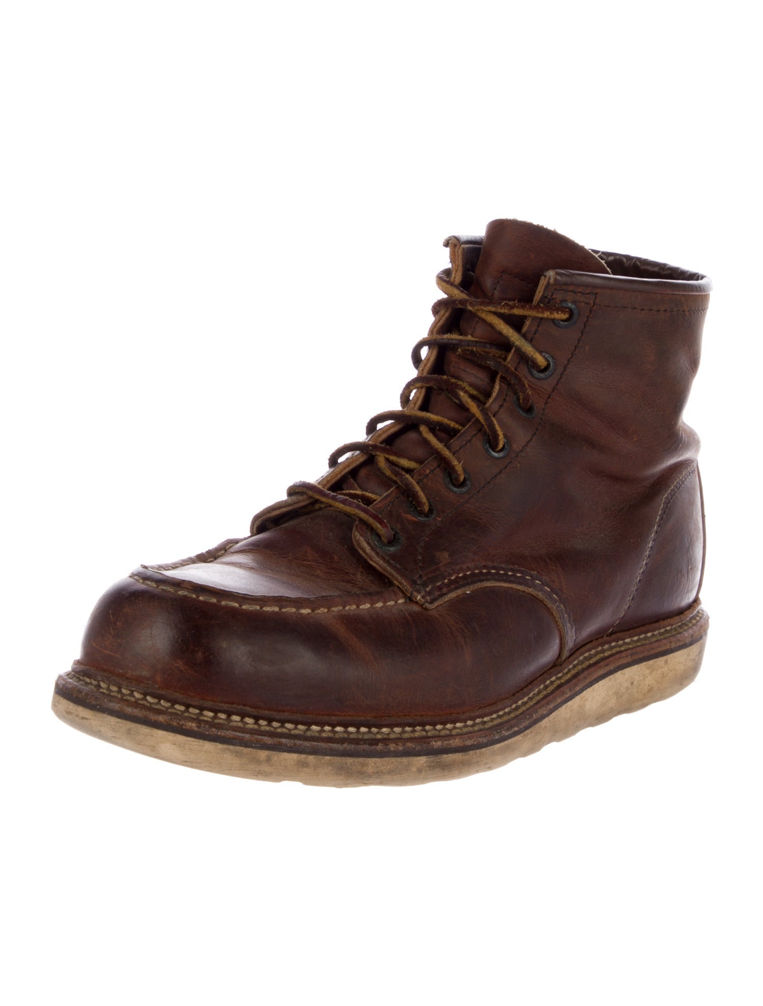 Red Wing Leather Lace-Up Boots