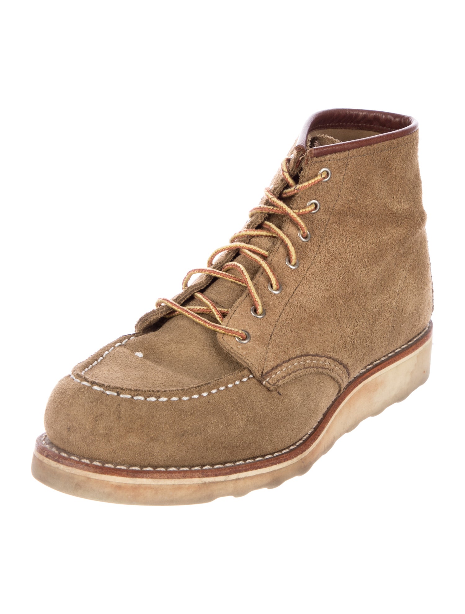 Red Wing Suede Lace-Up Boots