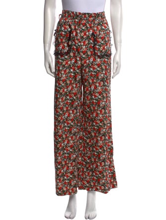 Résumé Floral Print Wide Leg Pants