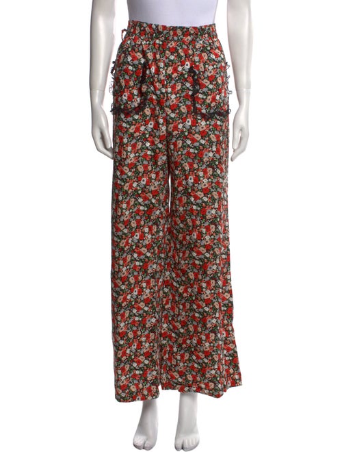 Résumé Floral Print Wide Leg Pants