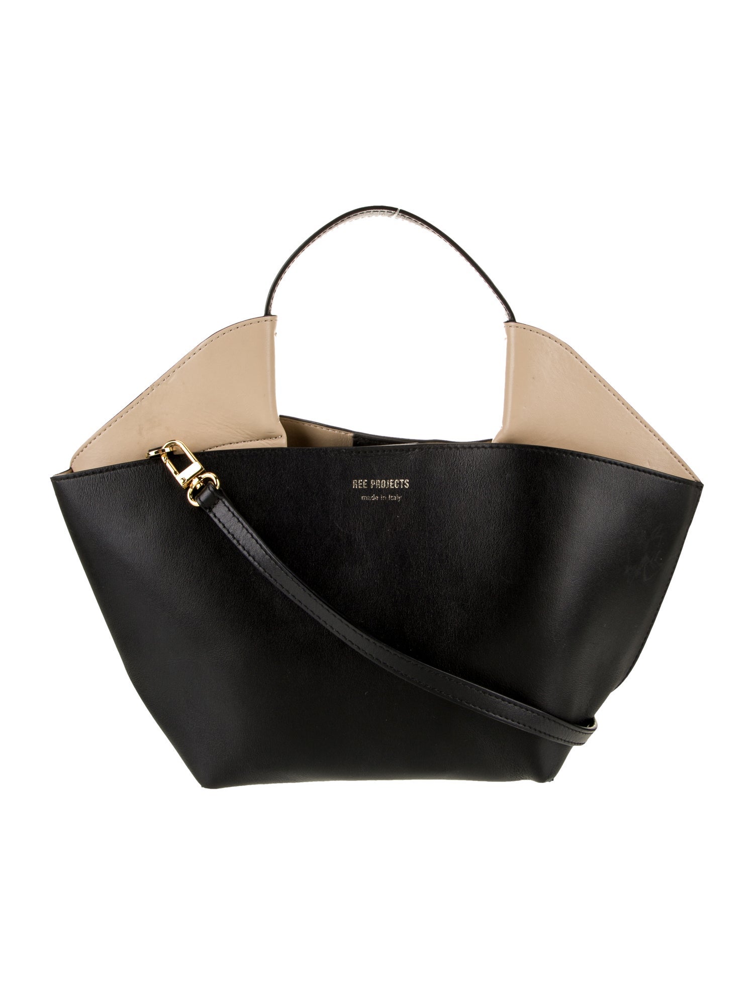 Ree Projects Leather Top Handle Bag