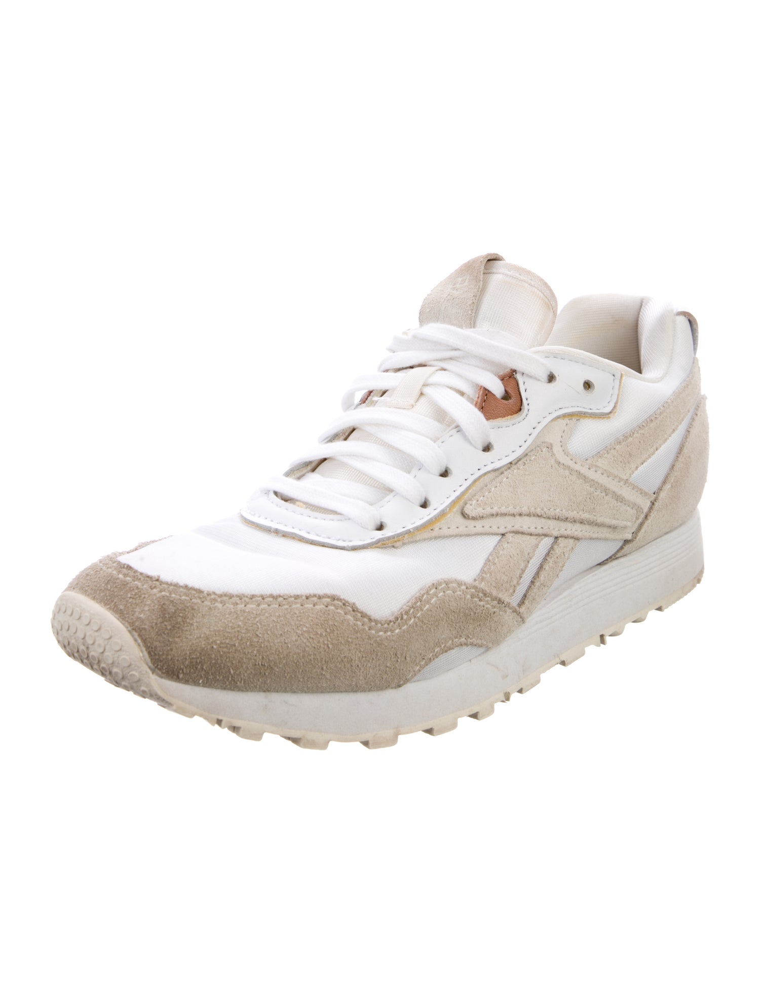 Reebok x Victoria Beckham Suede Colorblock Pattern Sneakers