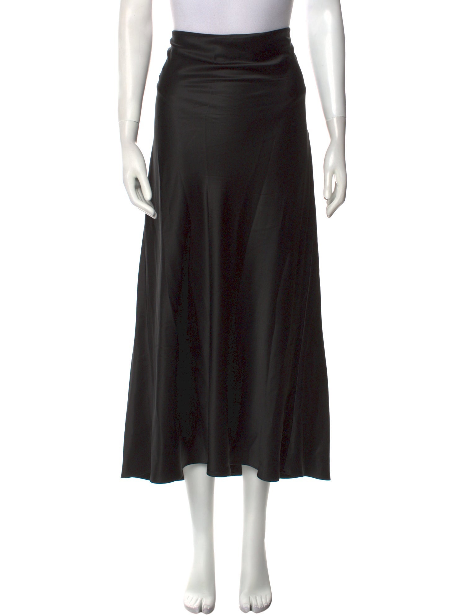 Refine Silk Midi Length Skirt