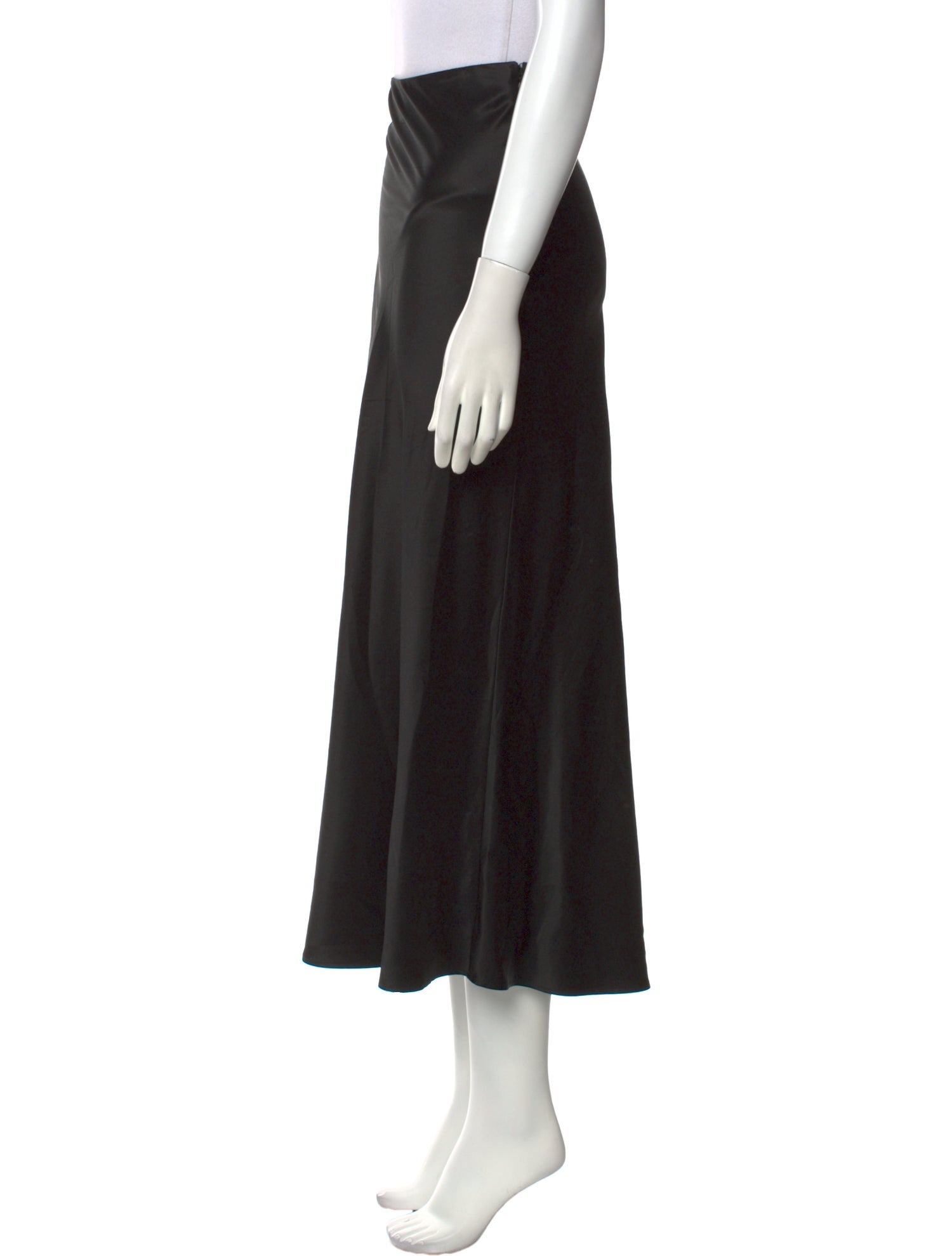 Refine Silk Midi Length Skirt