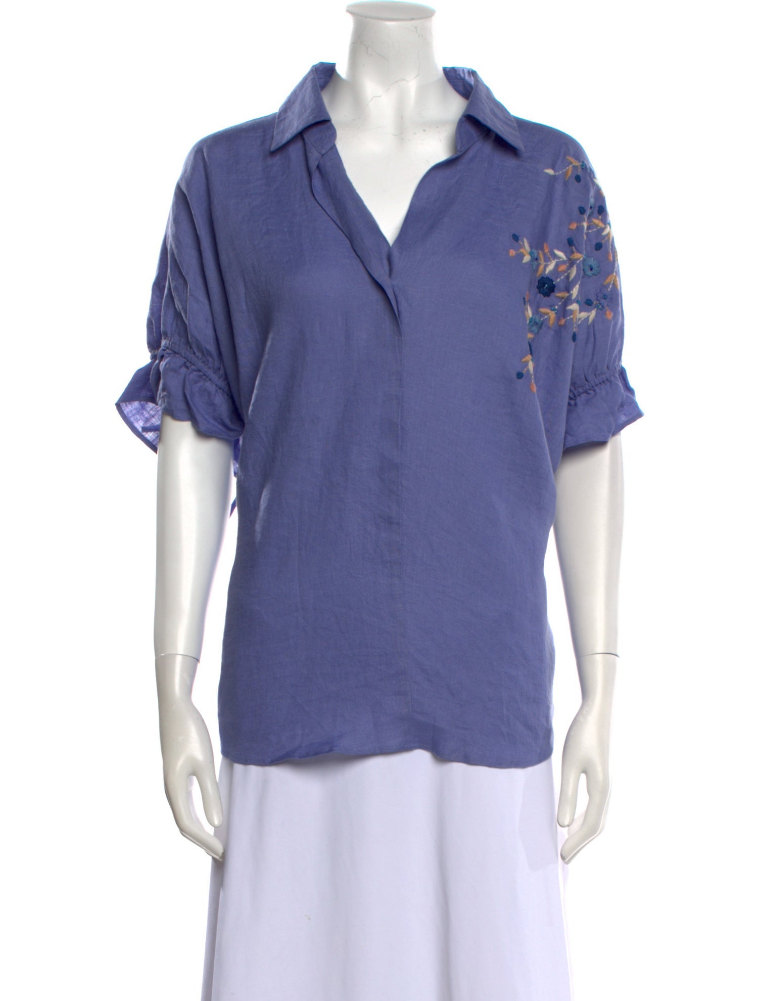 Renata Brenha Wool V-Neck Blouse