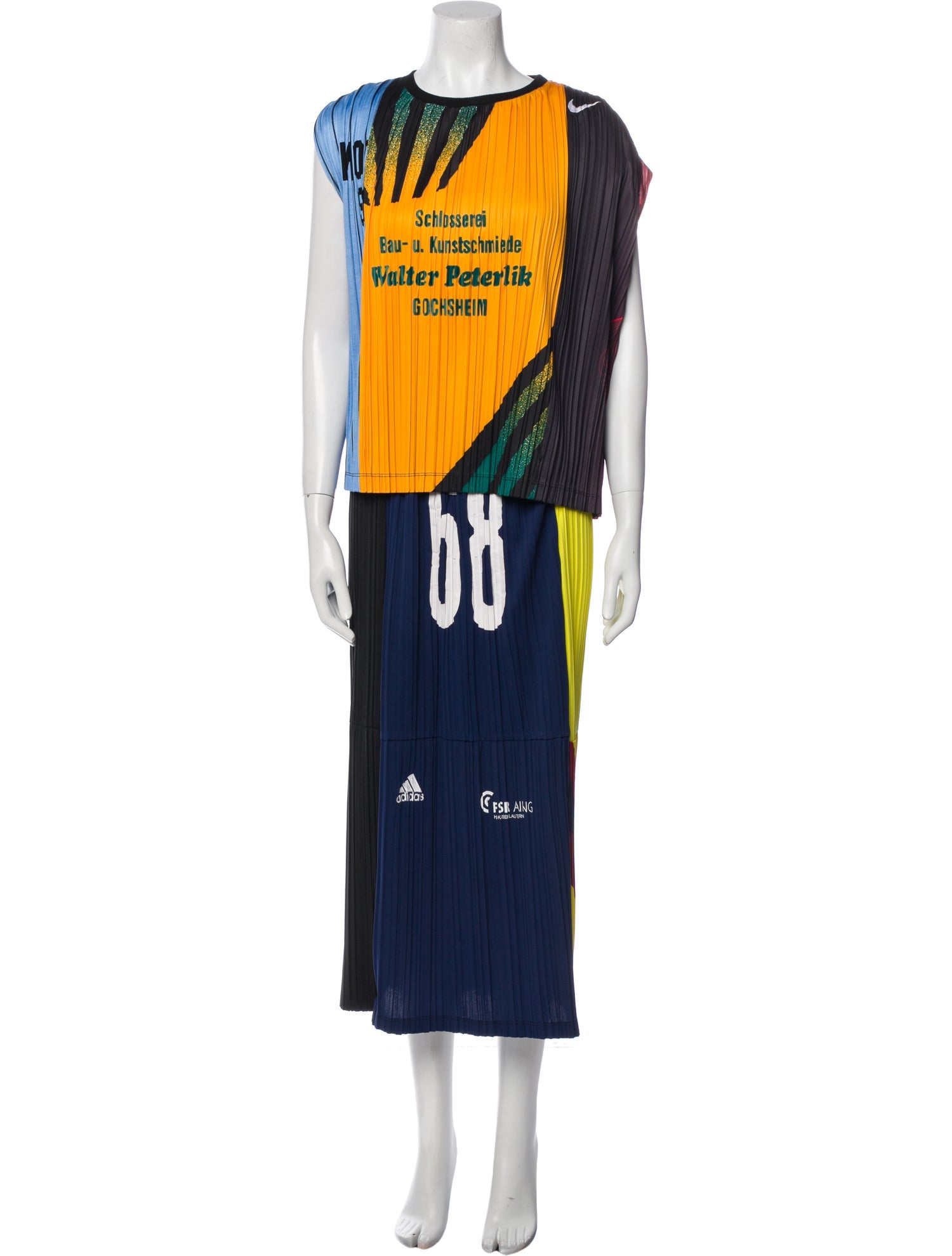 Renata Brenha Printed Pleated Accents Skirt Set