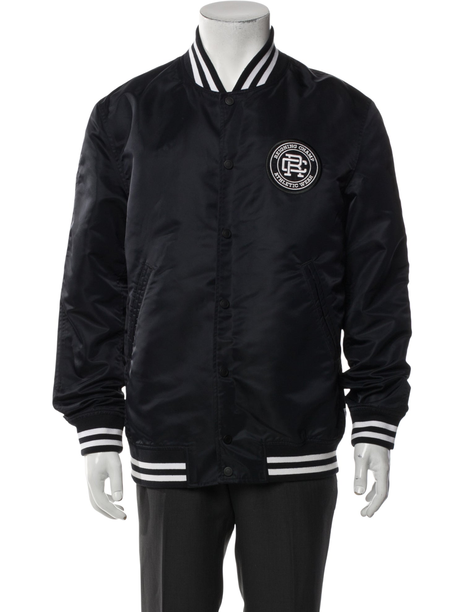 Reigning Champ Striped Bomber Jacket