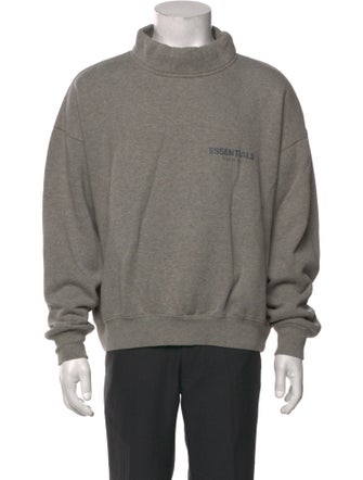 Reigning Champ Graphic Print Mock Neck Sweatshirt