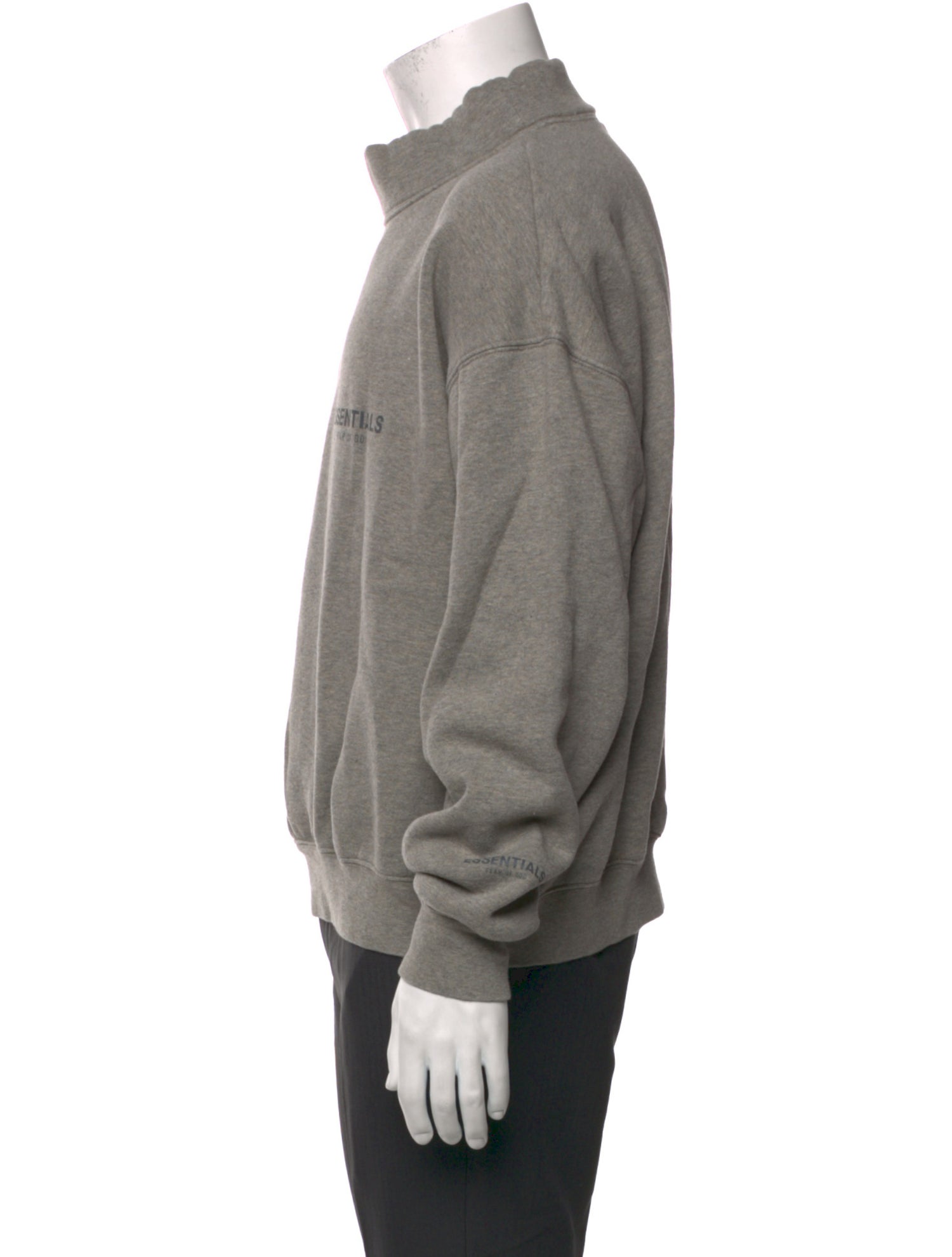 Reigning Champ Graphic Print Mock Neck Sweatshirt